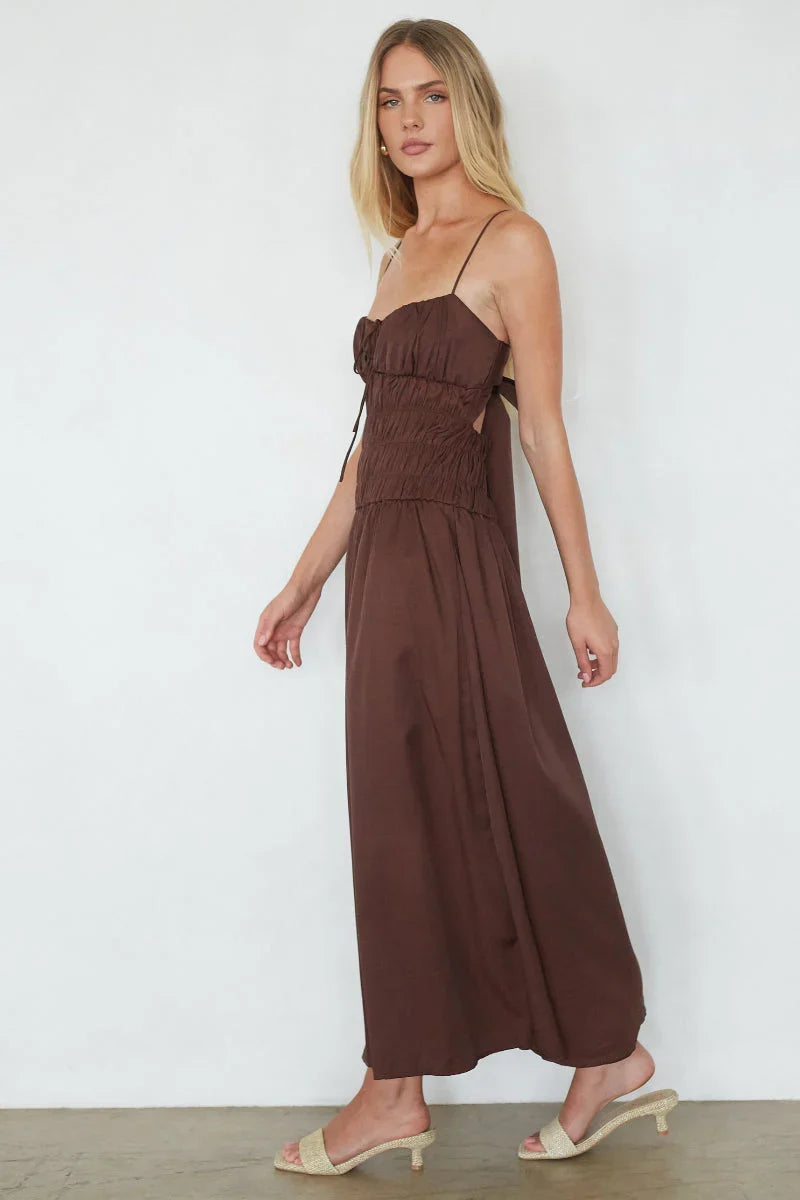 Roxana Smocked Midi Dress