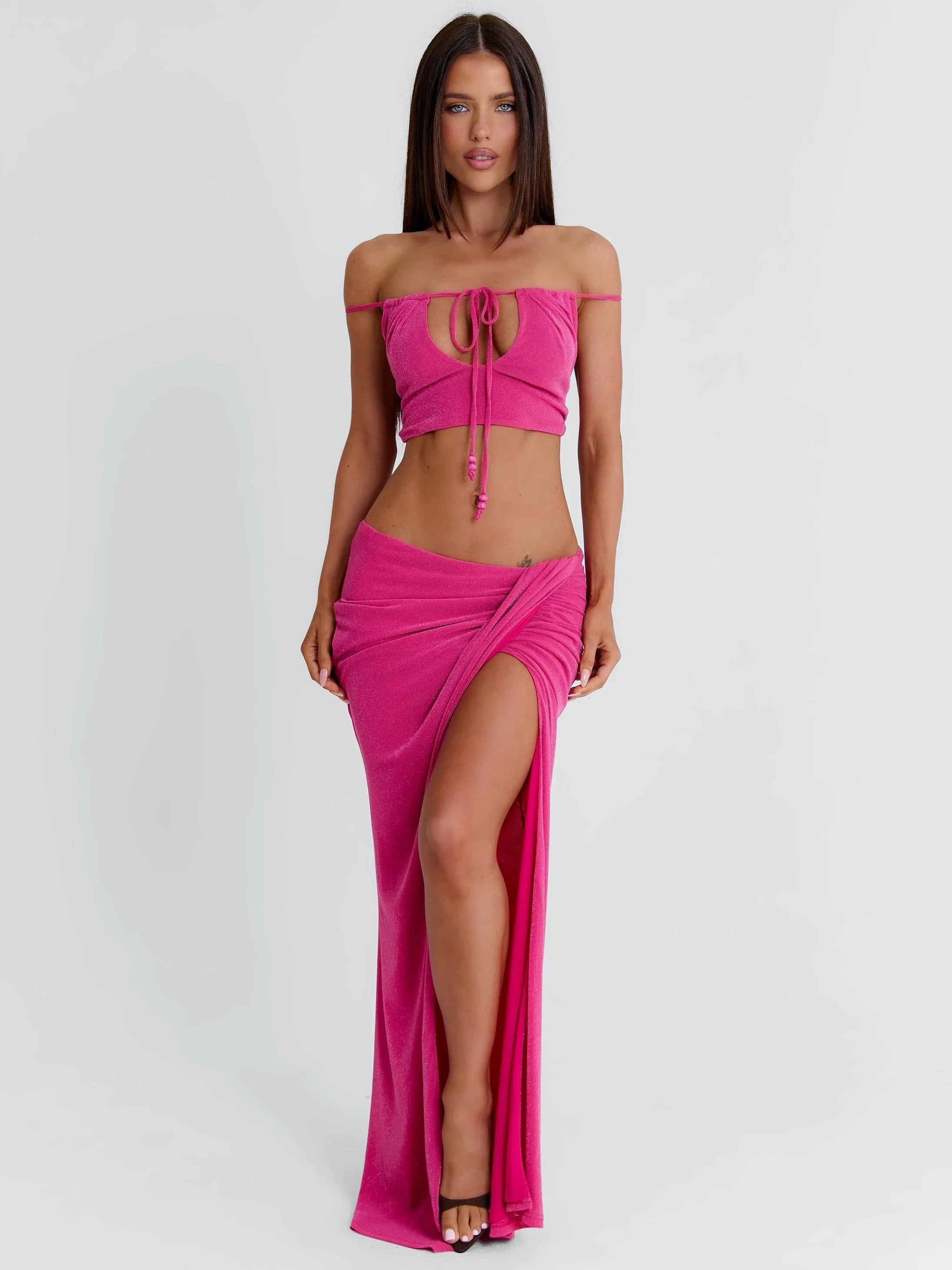 Hallee Crop Top Pink