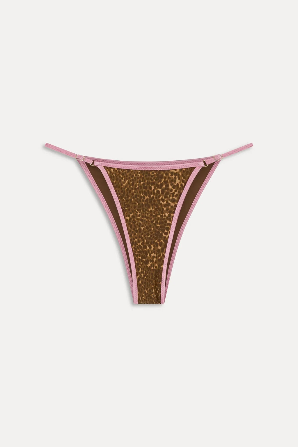 Luna Satin Bikini Bottom - Vintage Cheetah