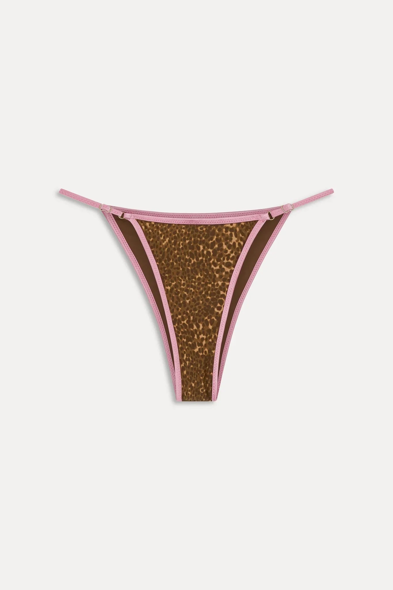 Luna Satin Bikini Bottom - Vintage Cheetah