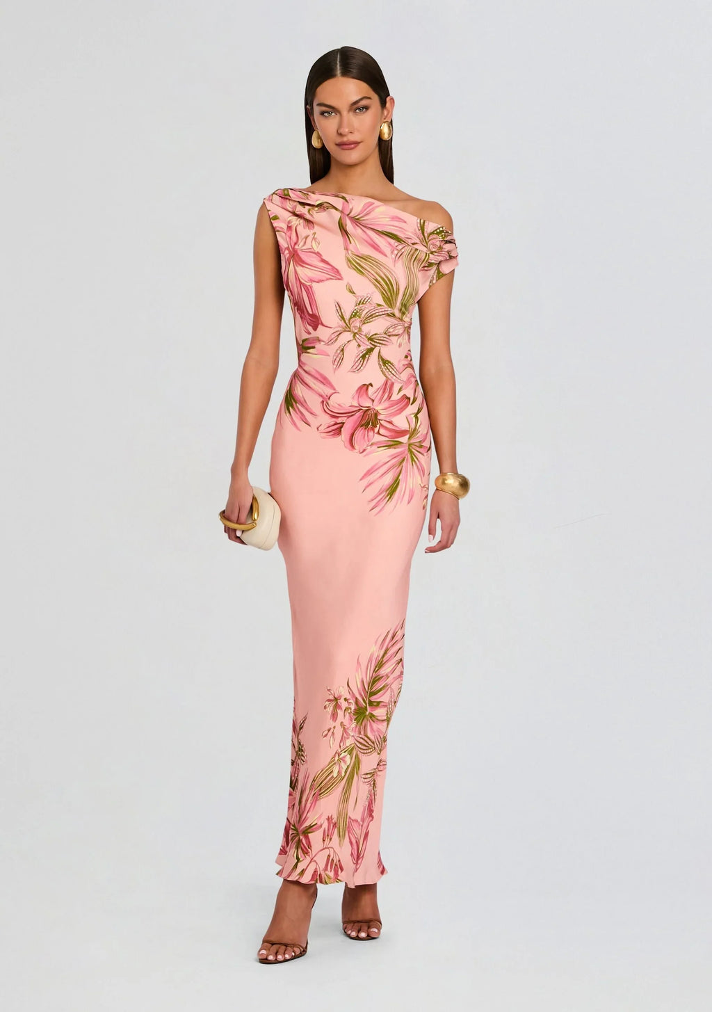 Cain One Shoulder Maxi Dress