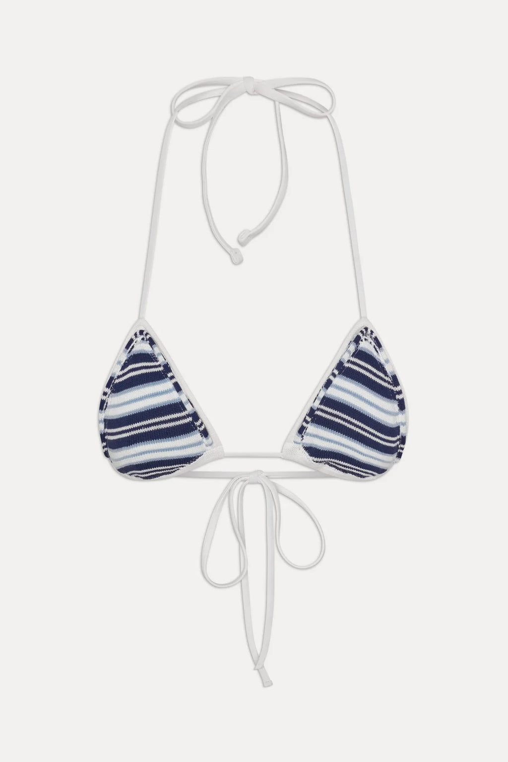x JENNIE Nick Knit Bikini Top - Arctic Stripe