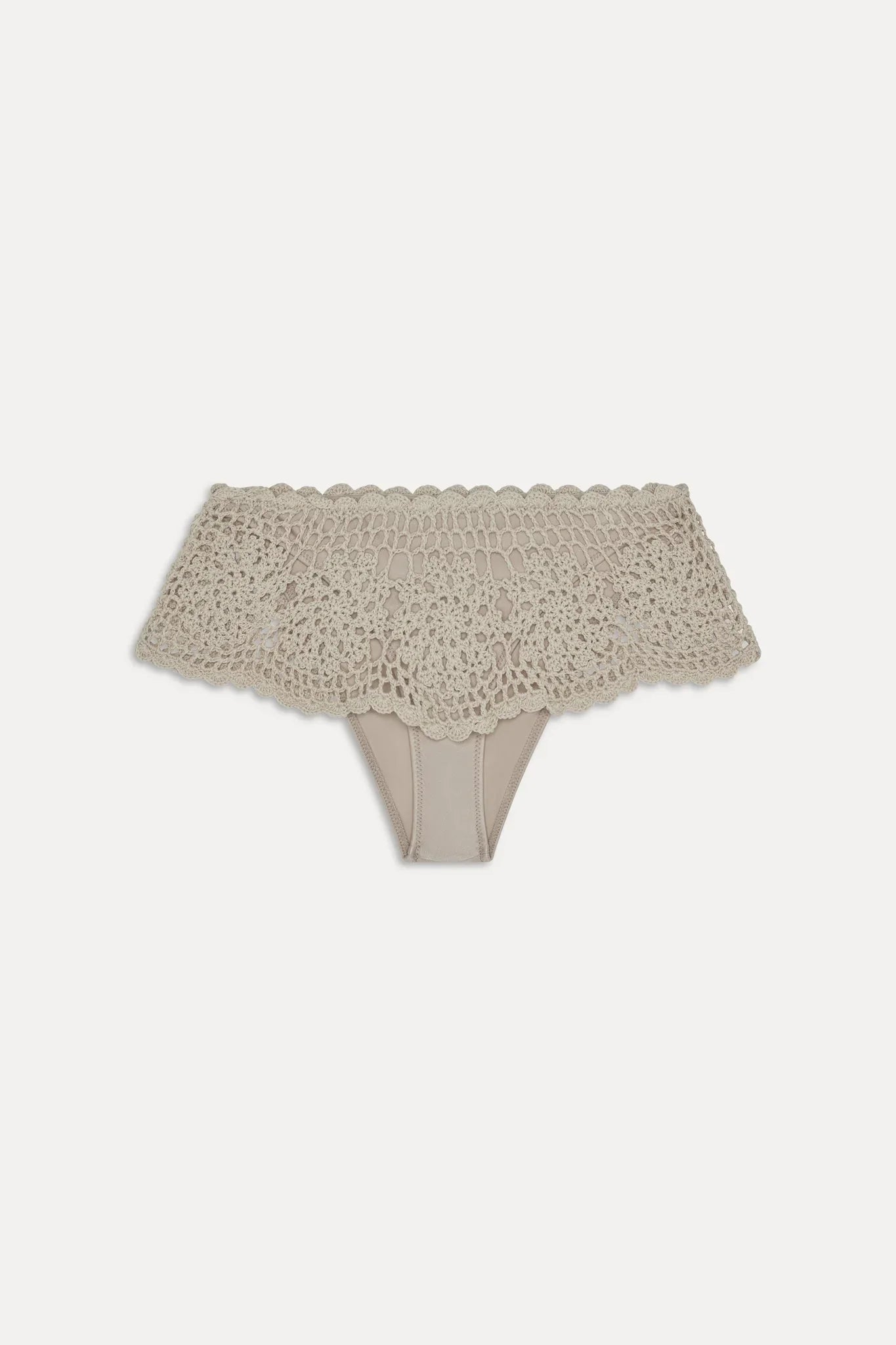 Shelly Crochet Shine Swim Skirt - Birthday Suit